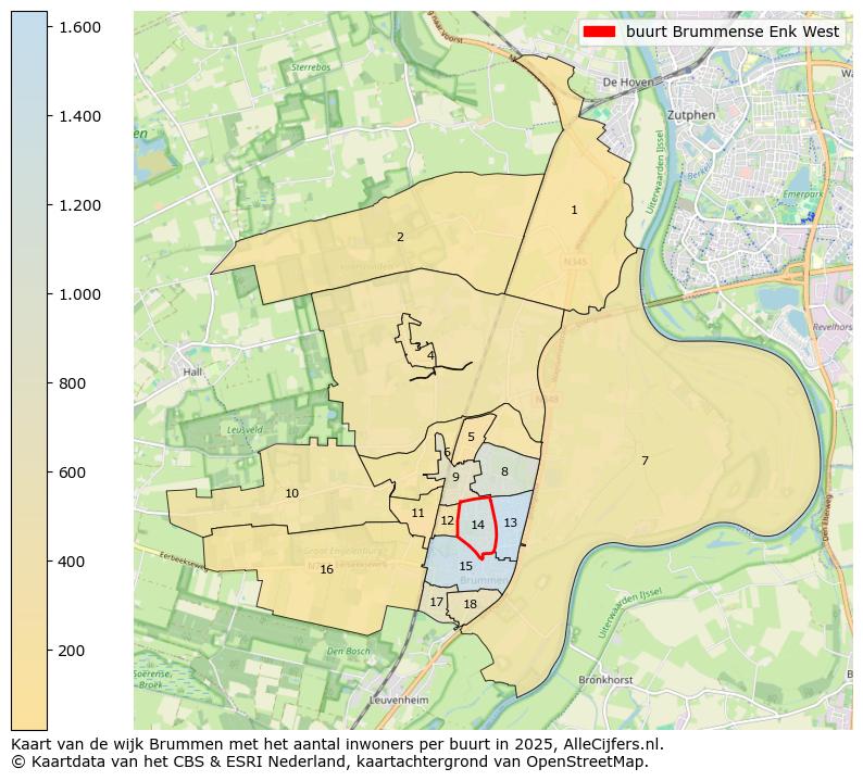 Afbeelding van de buurt Brummense Enk West op de kaart.