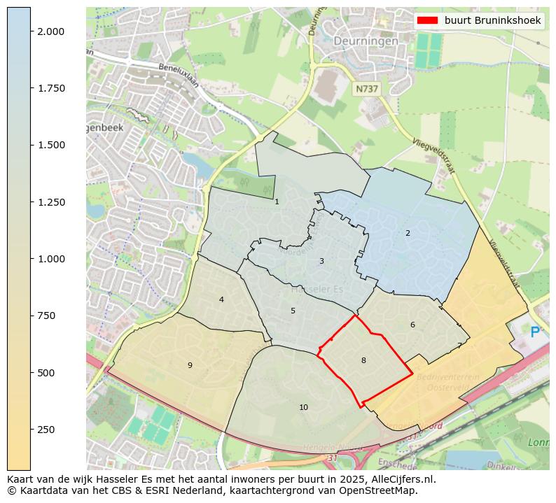 Afbeelding van de buurt Bruninkshoek op de kaart.