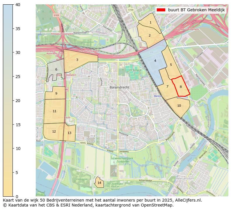 Afbeelding van de buurt BT Gebroken Meeldijk op de kaart.