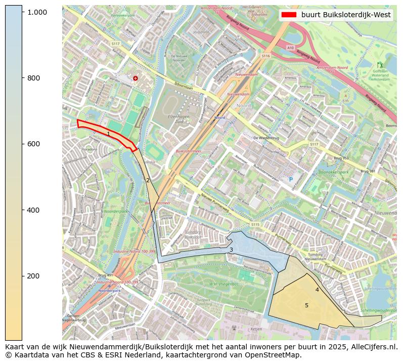 Afbeelding van de buurt Buiksloterdijk-West op de kaart.