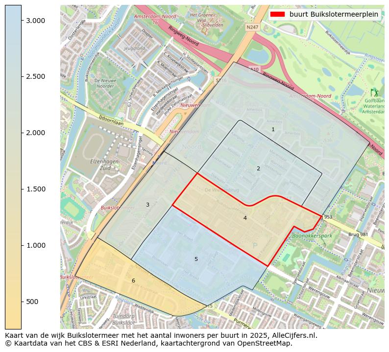 Afbeelding van de buurt Buikslotermeerplein op de kaart.