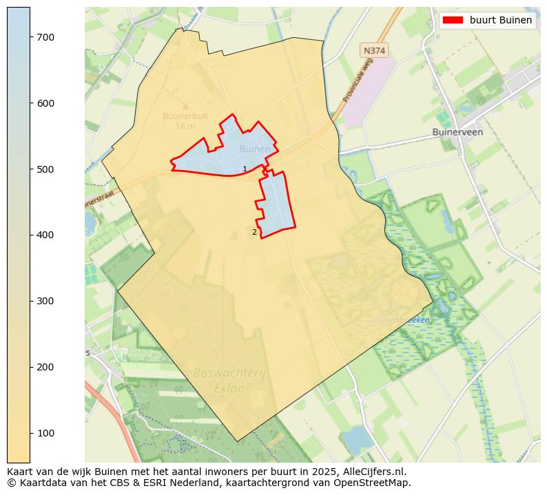 Afbeelding van de buurt Buinen op de kaart.