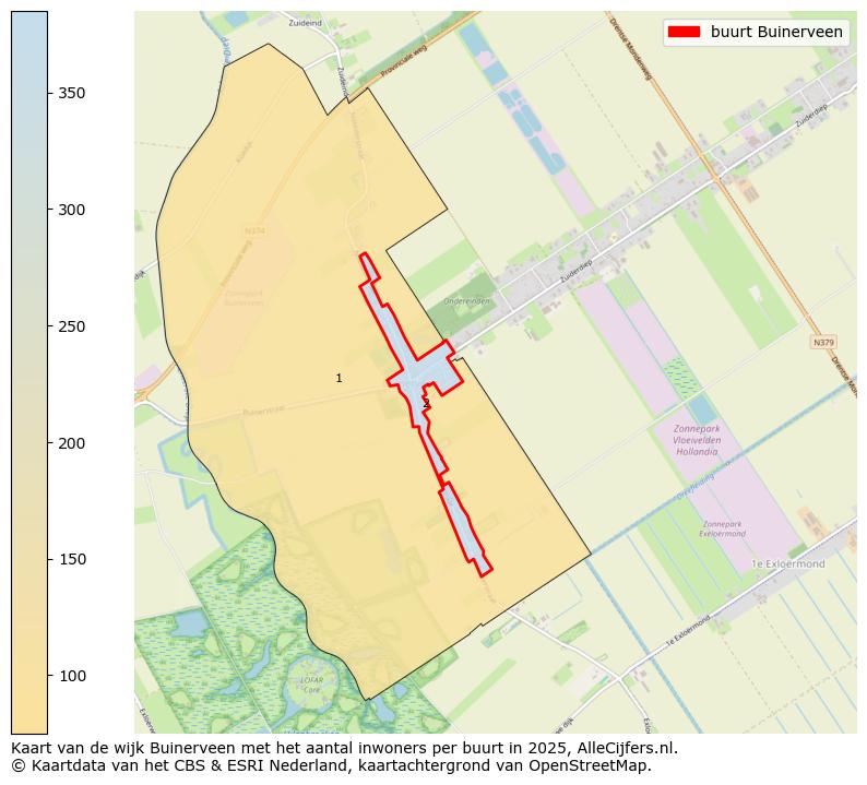 Afbeelding van de buurt Buinerveen op de kaart.