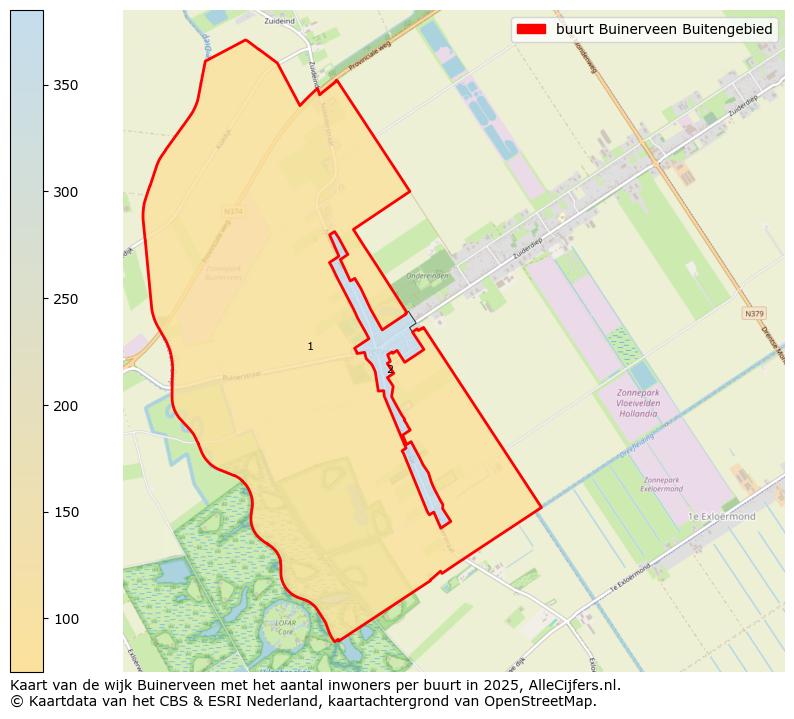 Afbeelding van de buurt Buinerveen Buitengebied op de kaart.