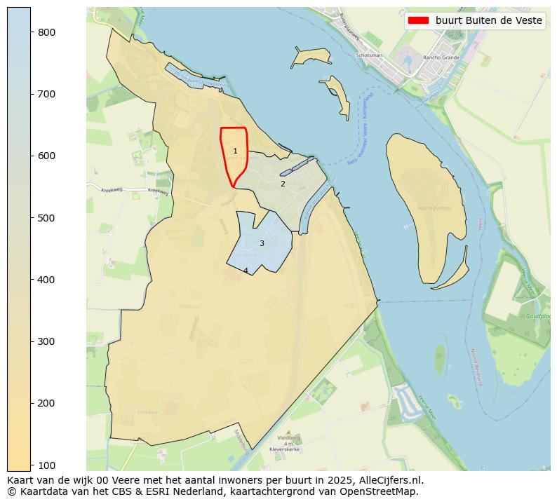 Afbeelding van de buurt Buiten de Veste op de kaart.