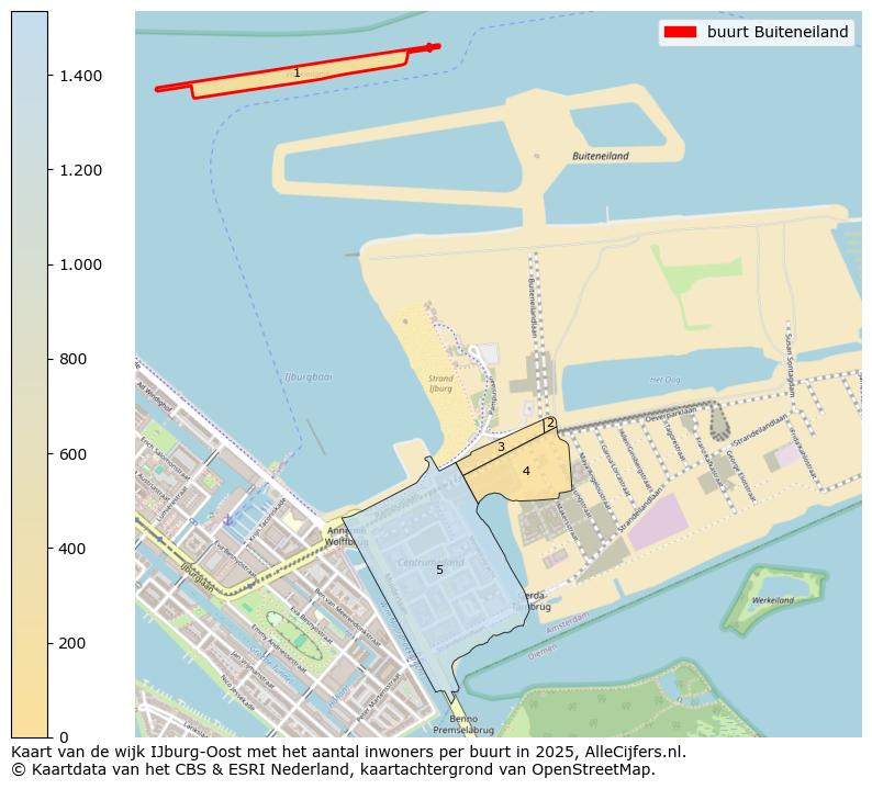 Afbeelding van de buurt Buiteneiland op de kaart.
