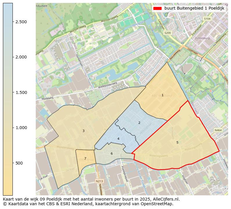 Afbeelding van de buurt Buitengebied 1 Poeldijk op de kaart.
