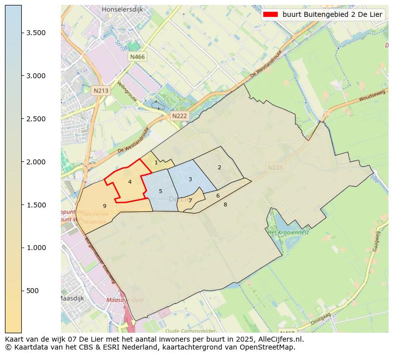 Afbeelding van de buurt Buitengebied 2 De Lier op de kaart.