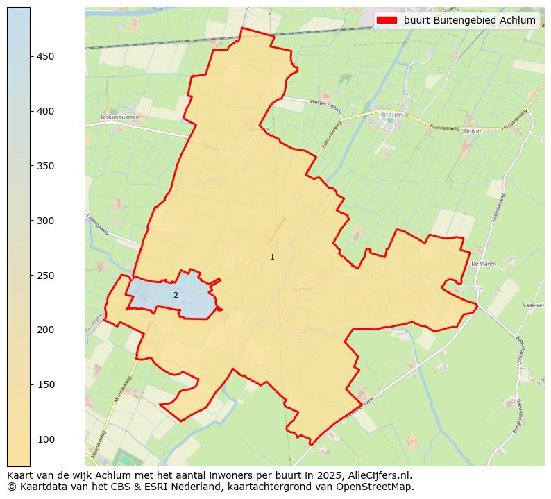 Afbeelding van de buurt Buitengebied Achlum op de kaart.