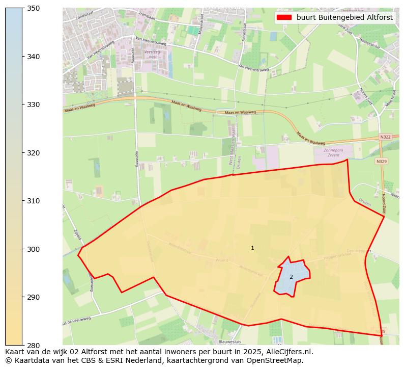 Afbeelding van de buurt Buitengebied Altforst op de kaart.
