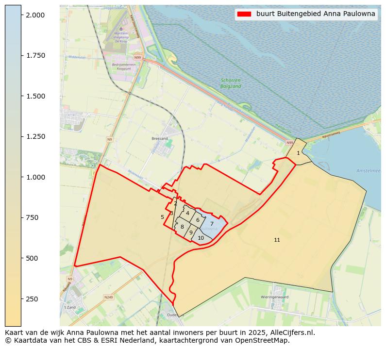 Afbeelding van de buurt Buitengebied Anna Paulowna op de kaart.