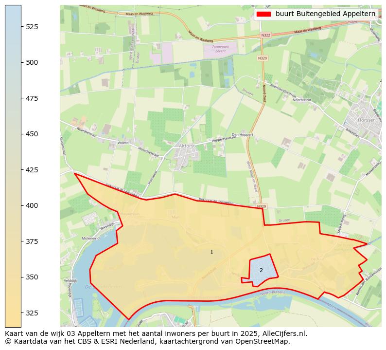 Afbeelding van de buurt Buitengebied Appeltern op de kaart.
