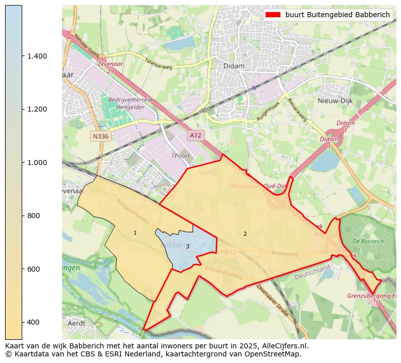 Afbeelding van de buurt Buitengebied Babberich op de kaart.