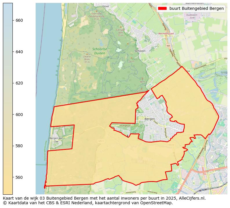 Afbeelding van de buurt Buitengebied Bergen op de kaart.
