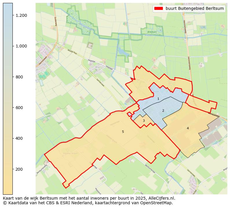 Afbeelding van de buurt Buitengebied Berltsum op de kaart.