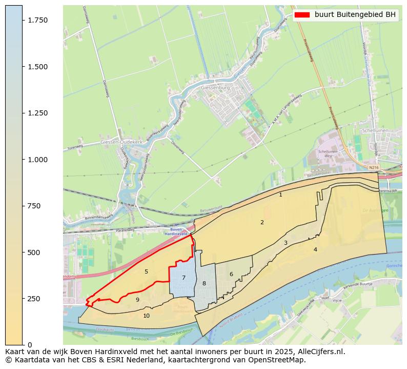 Afbeelding van de buurt Buitengebied BH op de kaart.