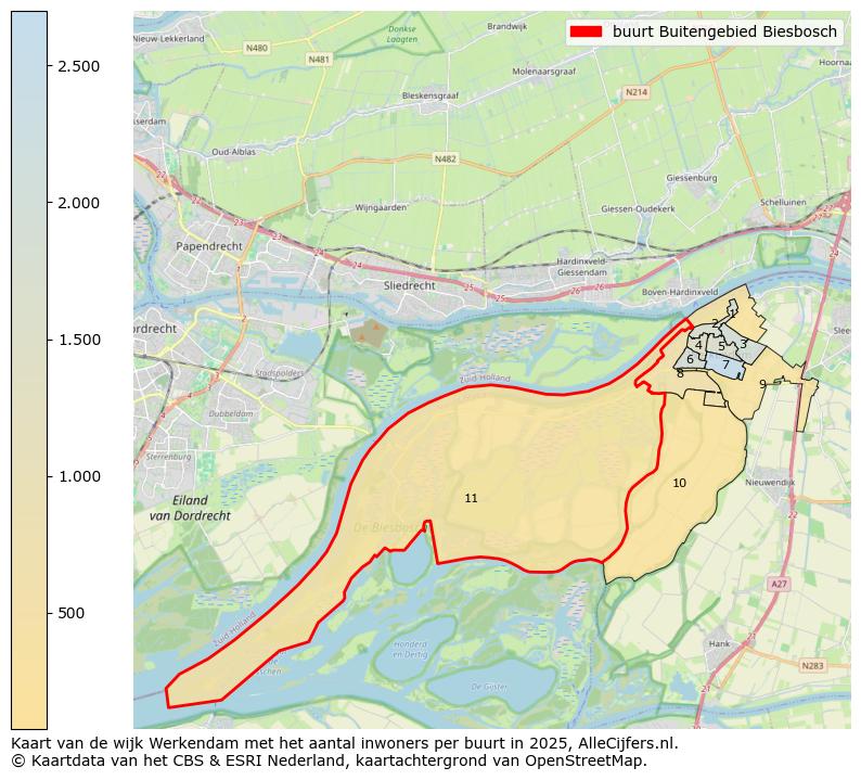 Afbeelding van de buurt Buitengebied Biesbosch op de kaart.