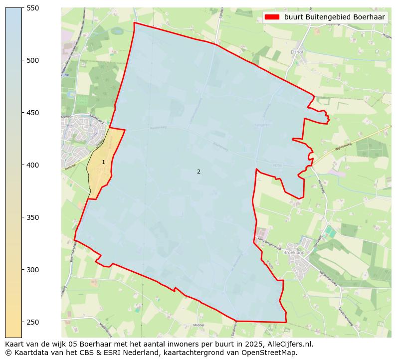 Afbeelding van de buurt Buitengebied Boerhaar op de kaart.