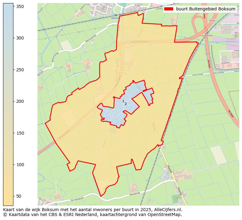 Afbeelding van de buurt Buitengebied Boksum op de kaart.
