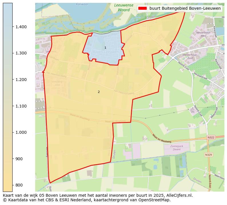 Afbeelding van de buurt Buitengebied Boven-Leeuwen op de kaart.