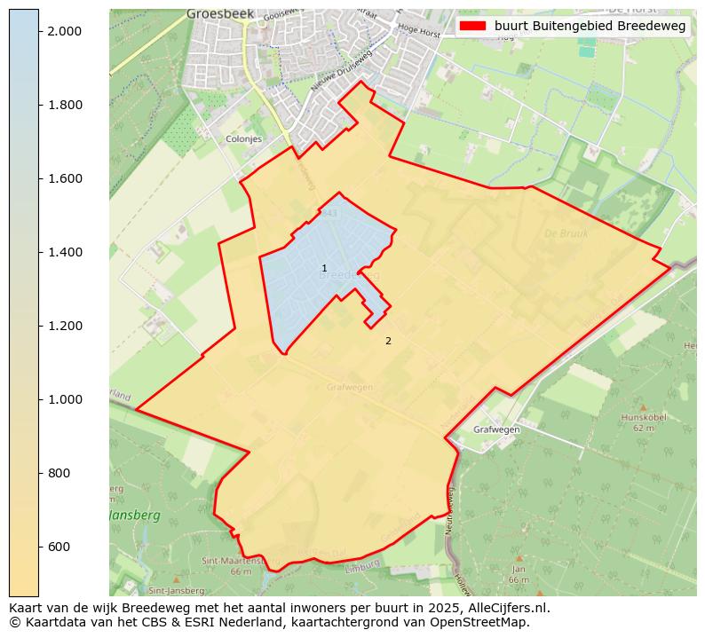 Afbeelding van de buurt Buitengebied Breedeweg op de kaart.