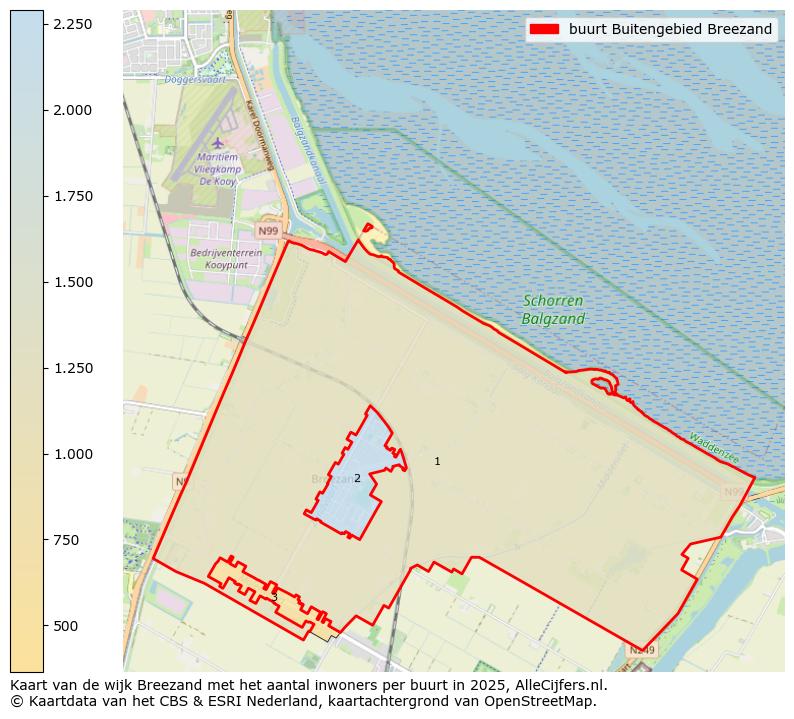 Afbeelding van de buurt Buitengebied Breezand op de kaart.
