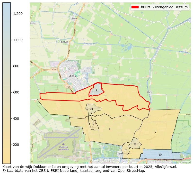 Afbeelding van de buurt Buitengebied Britsum op de kaart.