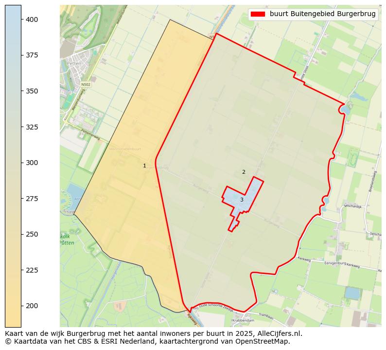 Afbeelding van de buurt Buitengebied Burgerbrug op de kaart.