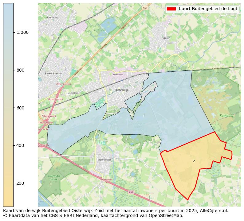 Afbeelding van de buurt Buitengebied de Logt op de kaart.
