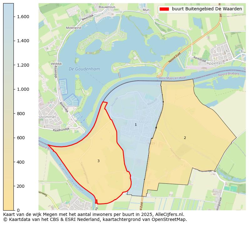 Afbeelding van de buurt Buitengebied De Waarden op de kaart.