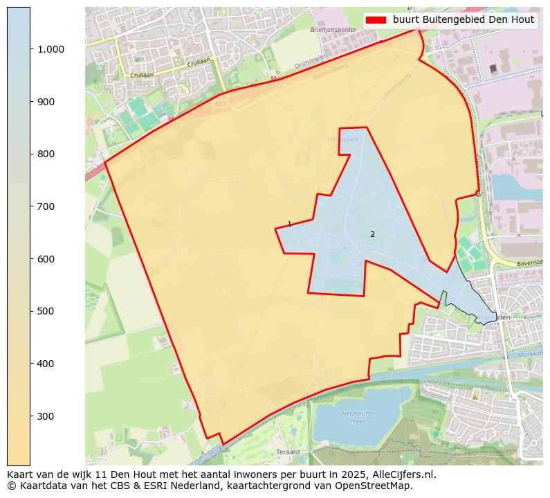Afbeelding van de buurt Buitengebied Den Hout op de kaart.