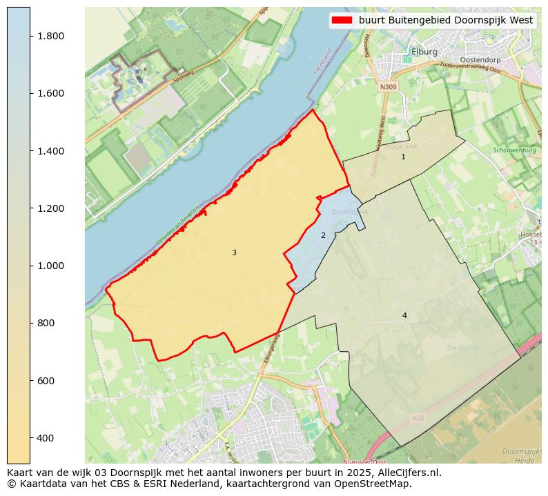 Afbeelding van de buurt Buitengebied Doornspijk West op de kaart.