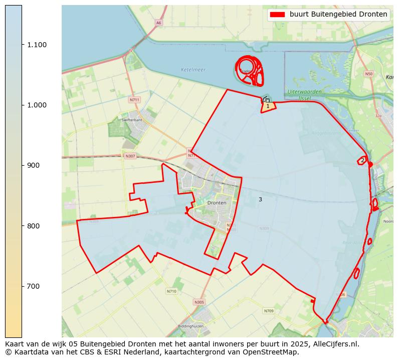 Afbeelding van de buurt Buitengebied Dronten op de kaart.