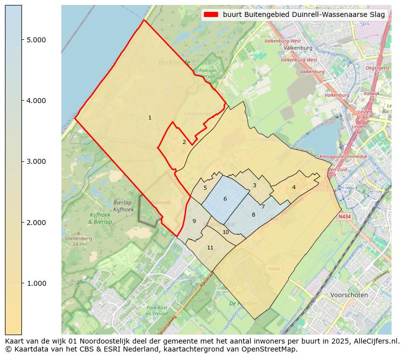 Afbeelding van de buurt Buitengebied Duinrell-Wassenaarse Slag op de kaart.