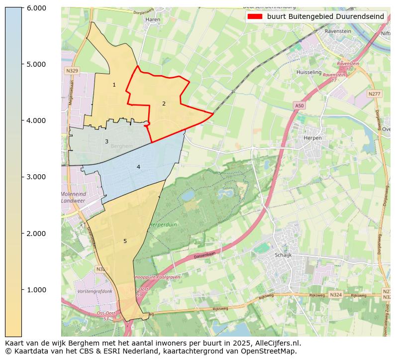 Afbeelding van de buurt Buitengebied Duurendseind op de kaart.