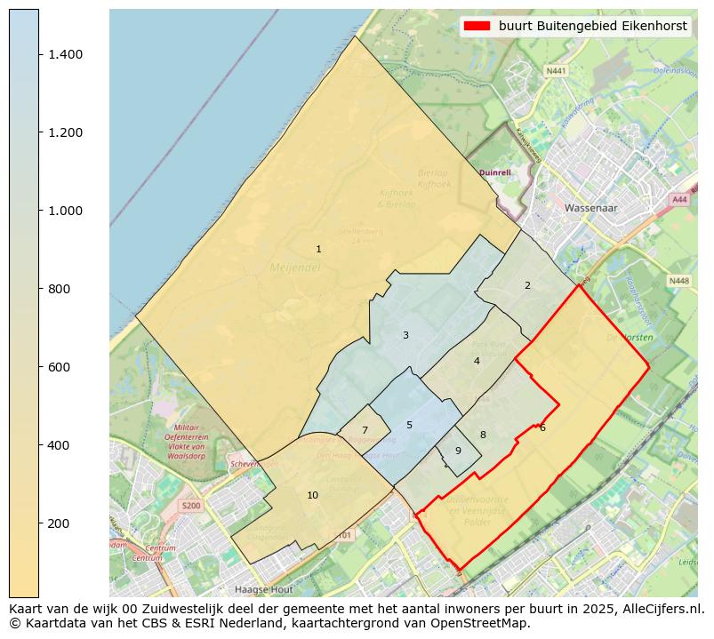 Afbeelding van de buurt Buitengebied Eikenhorst op de kaart.