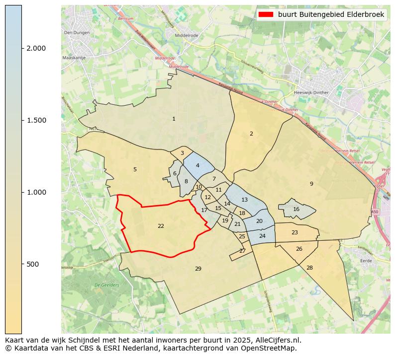 Afbeelding van de buurt Buitengebied Elderbroek op de kaart.