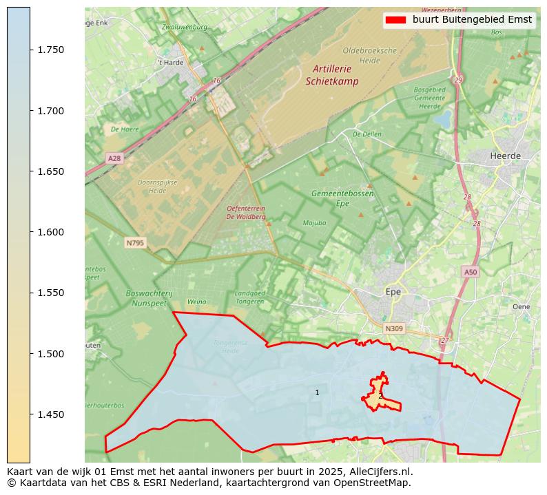 Afbeelding van de buurt Buitengebied Emst op de kaart.