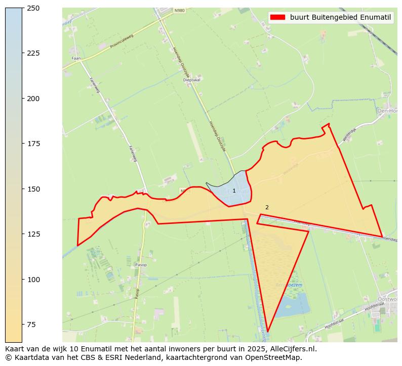 Afbeelding van de buurt Buitengebied Enumatil op de kaart.