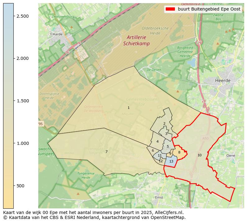 Afbeelding van de buurt Buitengebied Epe Oost op de kaart.