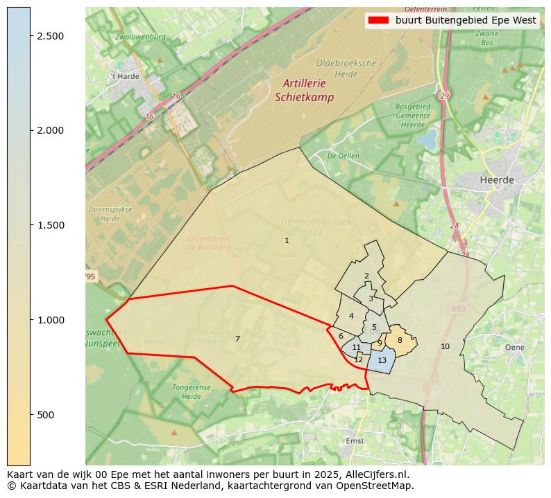 Afbeelding van de buurt Buitengebied Epe West op de kaart.