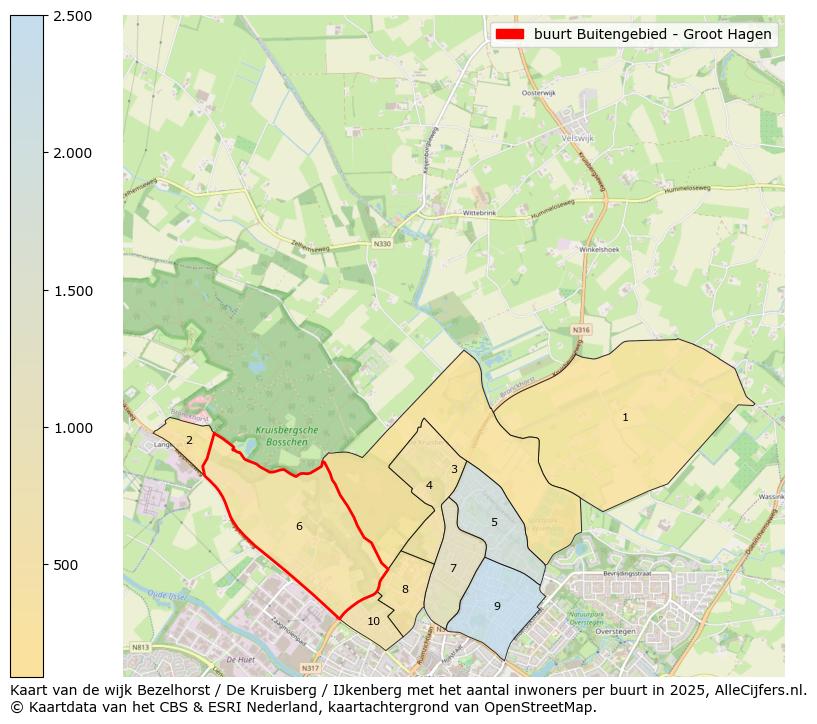 Afbeelding van de buurt Buitengebied - Groot Hagen op de kaart.