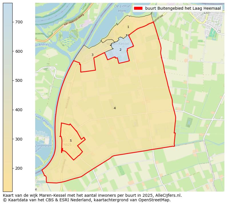 Afbeelding van de buurt Buitengebied het Laag Heemaal op de kaart.