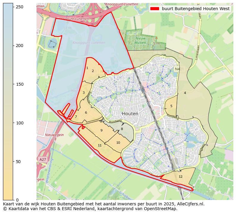 Afbeelding van de buurt Buitengebied Houten West op de kaart.