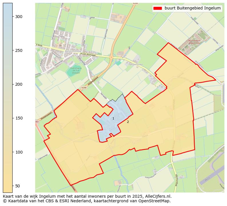Afbeelding van de buurt Buitengebied Ingelum op de kaart.
