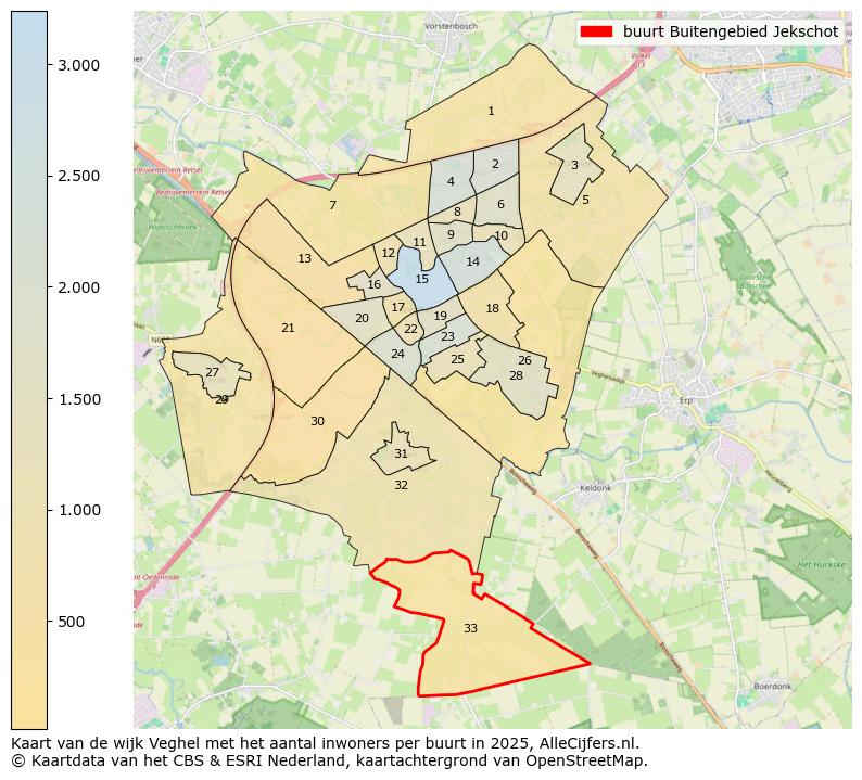 Afbeelding van de buurt Buitengebied Jekschot op de kaart.
