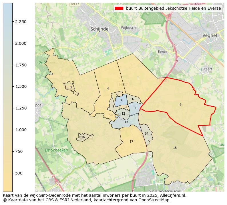 Afbeelding van de buurt Buitengebied Jekschotse Heide en Everse op de kaart.
