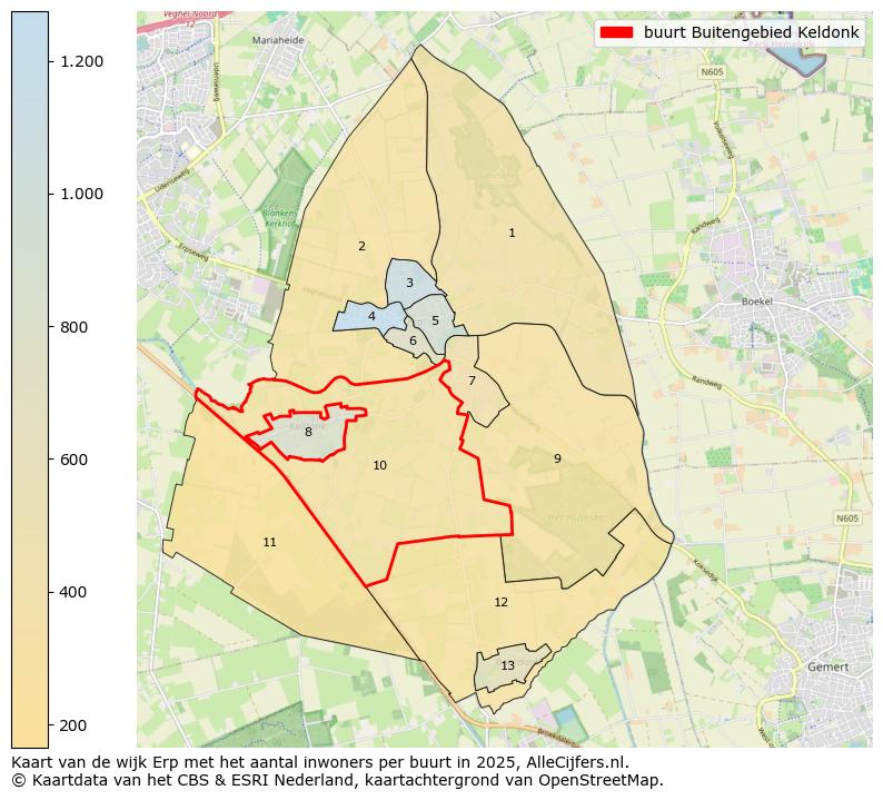 Afbeelding van de buurt Buitengebied Keldonk op de kaart.