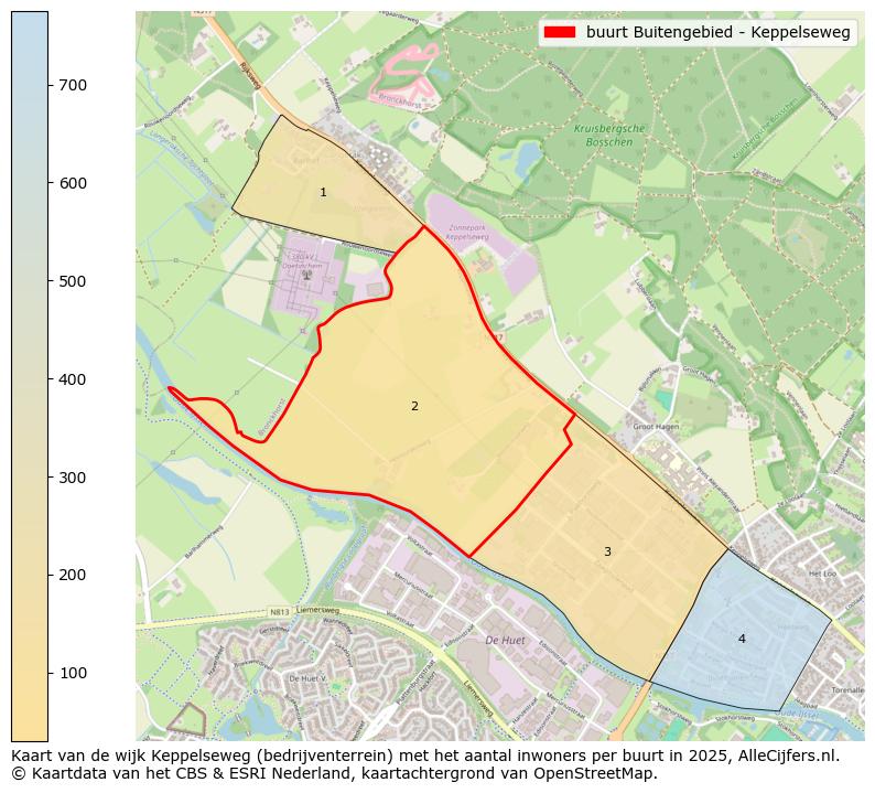 Afbeelding van de buurt Buitengebied - Keppelseweg op de kaart.