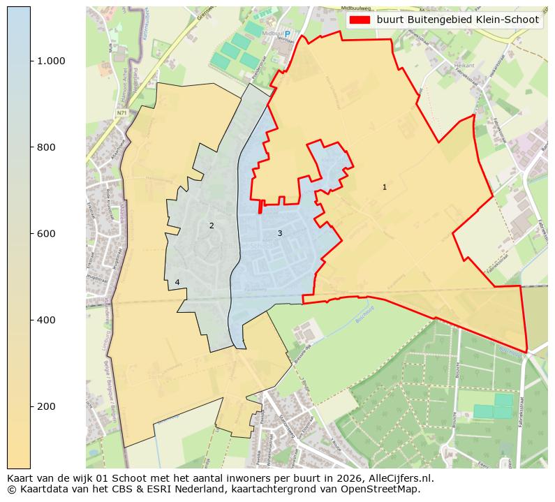 Afbeelding van de buurt Buitengebied Klein-Schoot op de kaart.